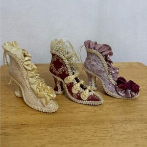 Vintage Shoe Ornaments (Set of 3).
